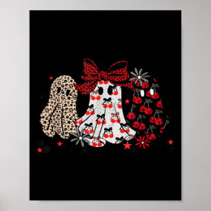 Halloween Ghost Leopard,cute Boo Ghost Coquette,so Poster
