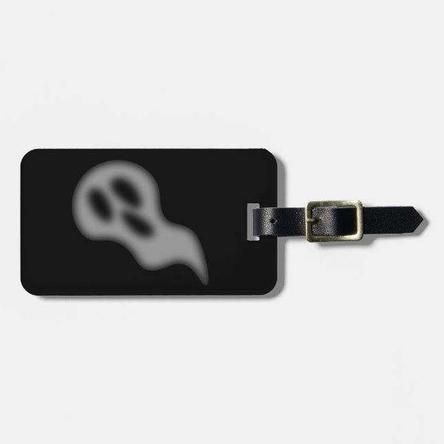 Halloween Ghost Luggage Tag (Front Horizontal)