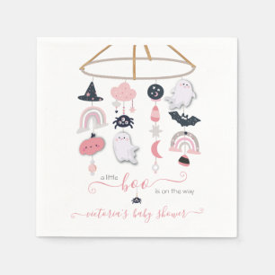Halloween Ghost Mobile Baby Girl Shower Napkin