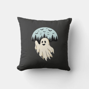 Halloween Ghost Moon Forest Design_1 Cushion