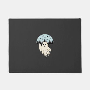 Halloween Ghost Moon Forest Design_1 Doormat