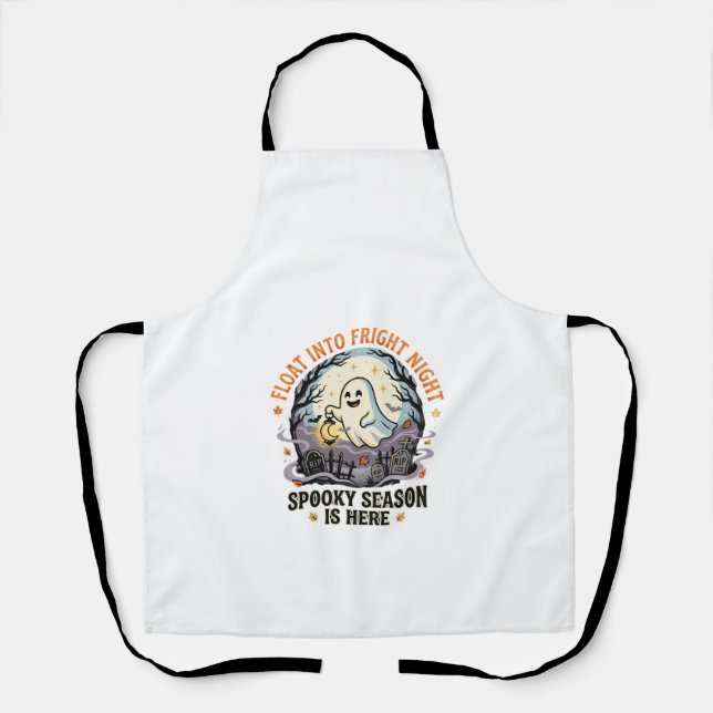Halloween Ghost Moon Parade Apron (Front)