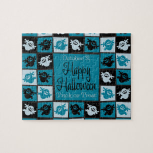 Halloween ghost mosaic jigsaw puzzle