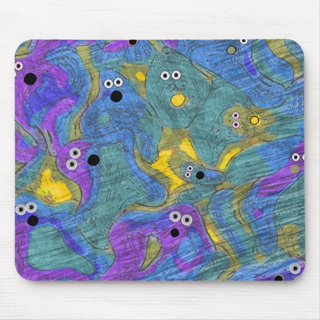 Halloween Ghost Mouse Mat (Front)