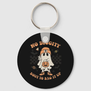 Halloween Ghost No Diggity Bout To Bag It Up Toddl Key Ring