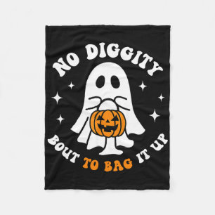 Halloween Ghost No Diggity Bout To G It Up Toddler Fleece Blanket