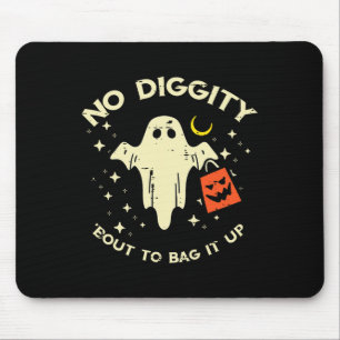 Halloween Ghost No Diggity Costume Boys Girls Kids Mouse Mat