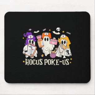 Halloween Ghost Nurse Hocus Ke Us Costume Scrub To Mouse Mat