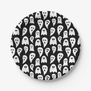 Halloween Ghost Paper Plate