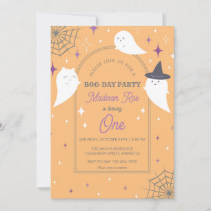 Halloween Ghost Party Arch Frame Birthday Invitation
