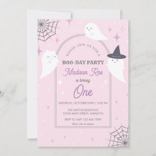 Halloween Ghost Party Arch Frame Birthday Invitation