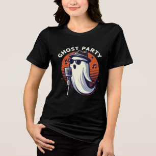 Halloween ghost party Tri-Blend shirt