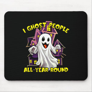 Halloween Ghost People All Year Round Funny Ghosti Mouse Mat