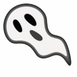 Halloween Ghost Photo Sculpture<br><div class="desc">Customisable scary Halloween Ghost. This design is available for a variety of products. Text adding is optional.</div>