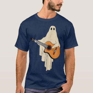 Halloween Ghost Play Guitar funny 1565 T-Shirt