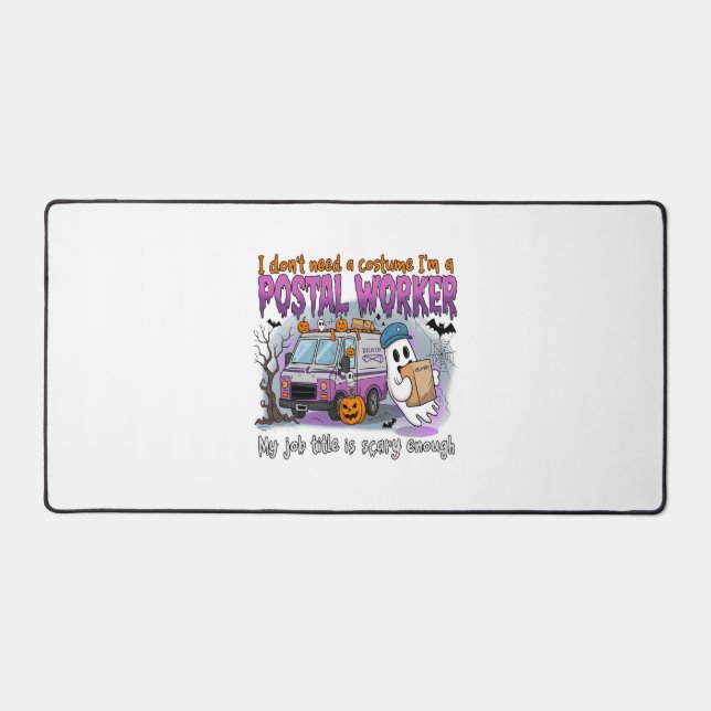 Halloween Ghost,Postal Worker Desk Mat (Front)