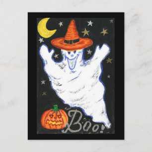 Halloween Ghost Postcard