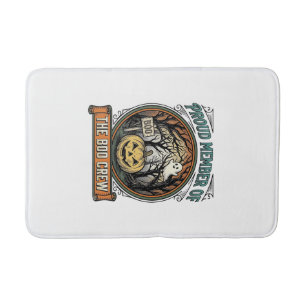 Halloween Ghost Proud Member Boo Crew Vintage Funn Bath Mat