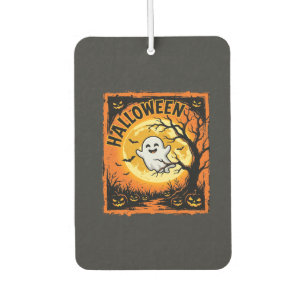 Halloween Ghost Pumpkin Haunted Tree Car Air Freshener