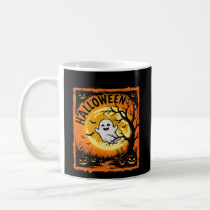 Halloween Ghost Pumpkin Haunted Tree Coffee Mug