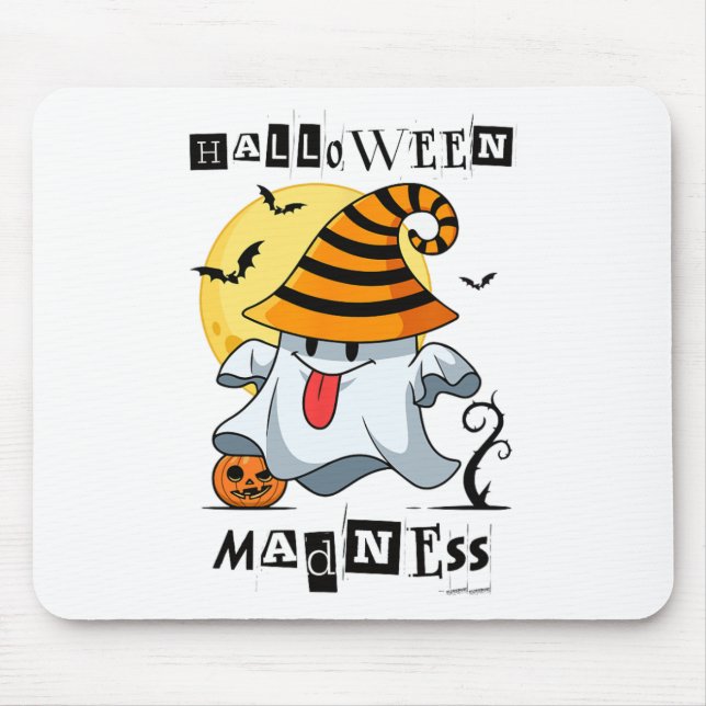 Halloween Ghost Pumpkin S For Men  Mouse Mat (Front)