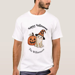 Halloween Ghost Pumpkin T-Shirt