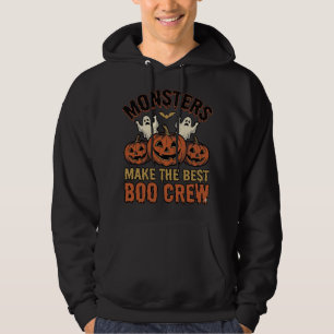 Halloween Ghost Pumpkin Vintage Engraving Funny Te Hoodie