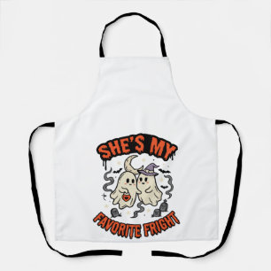 Halloween Ghost Romance Humour Apron