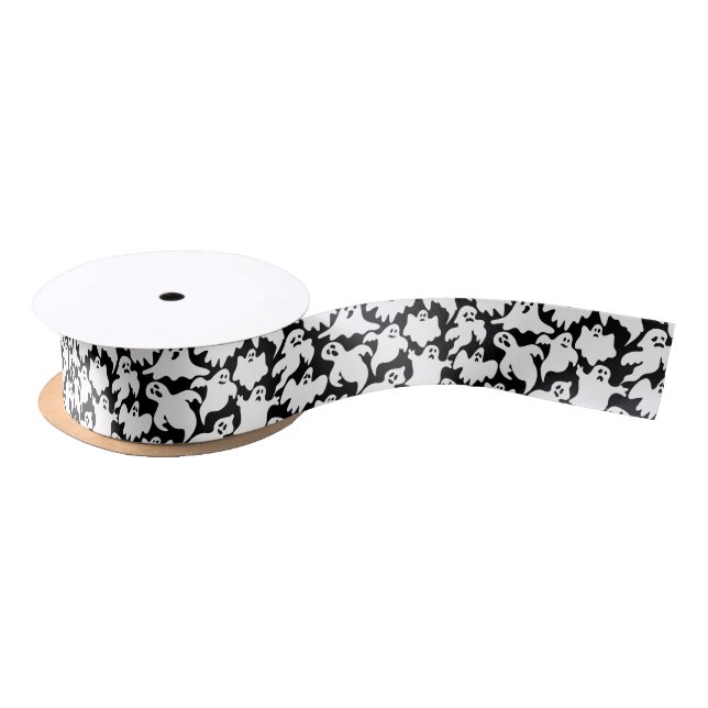 Halloween Ghost Satin Ribbon (Spool)