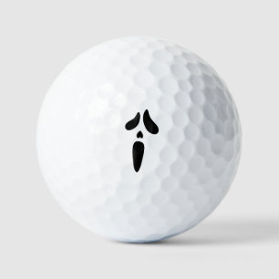 Halloween Ghost Scary Face Holiday Golf Balls