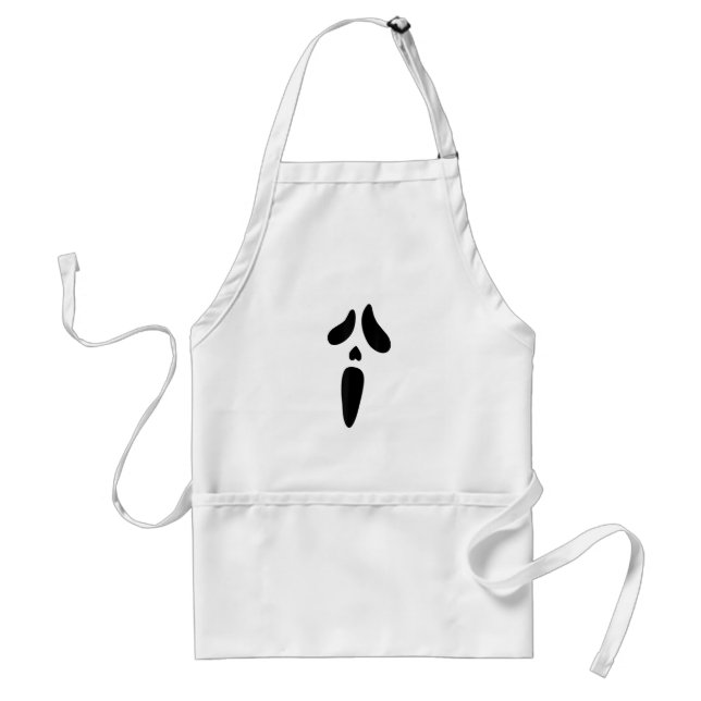 Halloween Ghost Scary Face Holiday Standard Apron (Front)