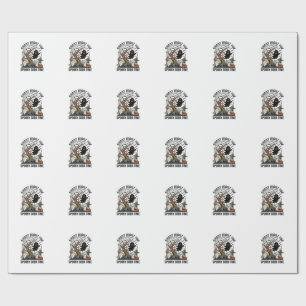 Halloween Ghost Shirt Vintage Graveyard Fun Design Wrapping Paper