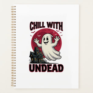 Halloween Ghost Shirt Vintage Haunted Zombie Desig Planner