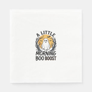 Halloween Ghost Shirt with Vintage Moon Art_1 Napkin