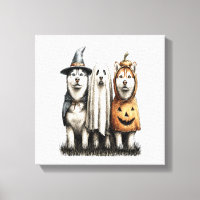 Halloween Ghost Siberian Husky Dog
