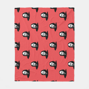 Halloween Ghost Silhouette Spooky Pattern. Fleece Blanket