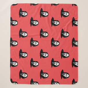 Halloween Ghost Silhouette Spooky Pattern. Sherpa Blanket