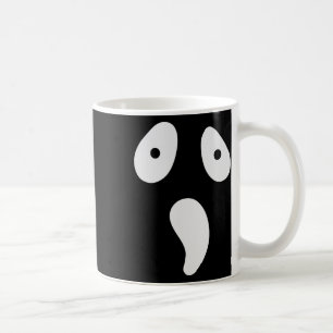 Halloween Ghost Silly Face Costume Funny Scary Fac Coffee Mug