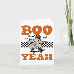 Halloween Ghost Skateboard Boo Yeah Costume Boys K Card