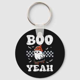 Halloween Ghost Skateboard Boo Yeah Costume Boys K Key Ring