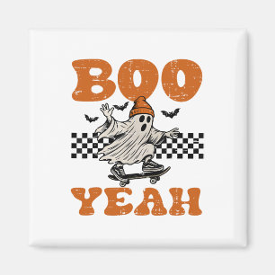 Halloween Ghost Skateboard Boo Yeah Costume Boys K Magnet
