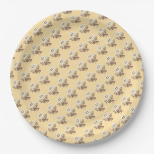 Halloween Ghost Smiling Paper Plate