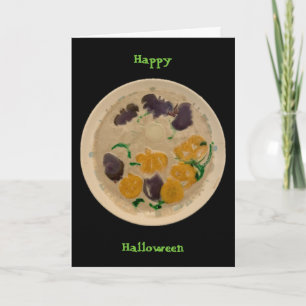 Halloween Ghost Soup Bat Pumpkin Maureen Girard Card