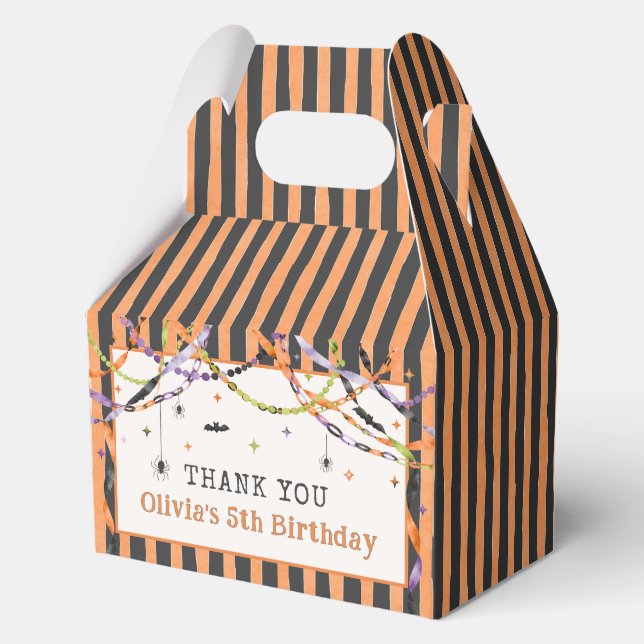 Halloween Ghost Spooktacular Birthday Favour Boxes (Front)