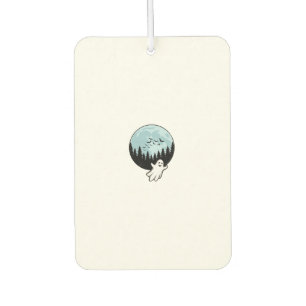 Halloween Ghost Spooky Forest Moon Vintage_1 Car Air Freshener