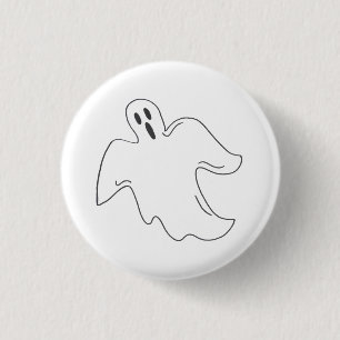 Halloween Ghost Spooky Haunted House Boo 3 Cm Round Badge
