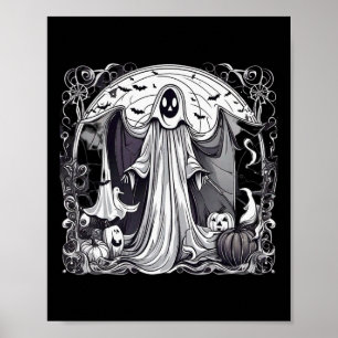 Halloween Ghost Spooky Scary Graveyard Print