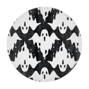 Halloween Ghost Spooky Seamless Pattern Cutting Board