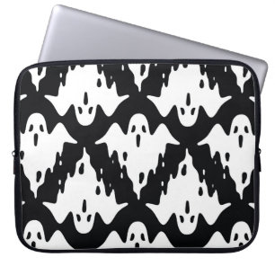 Halloween Ghost Spooky Seamless Pattern Laptop Sleeve
