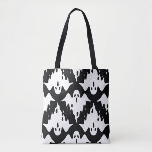 Halloween Ghost Spooky Seamless Pattern Tote Bag